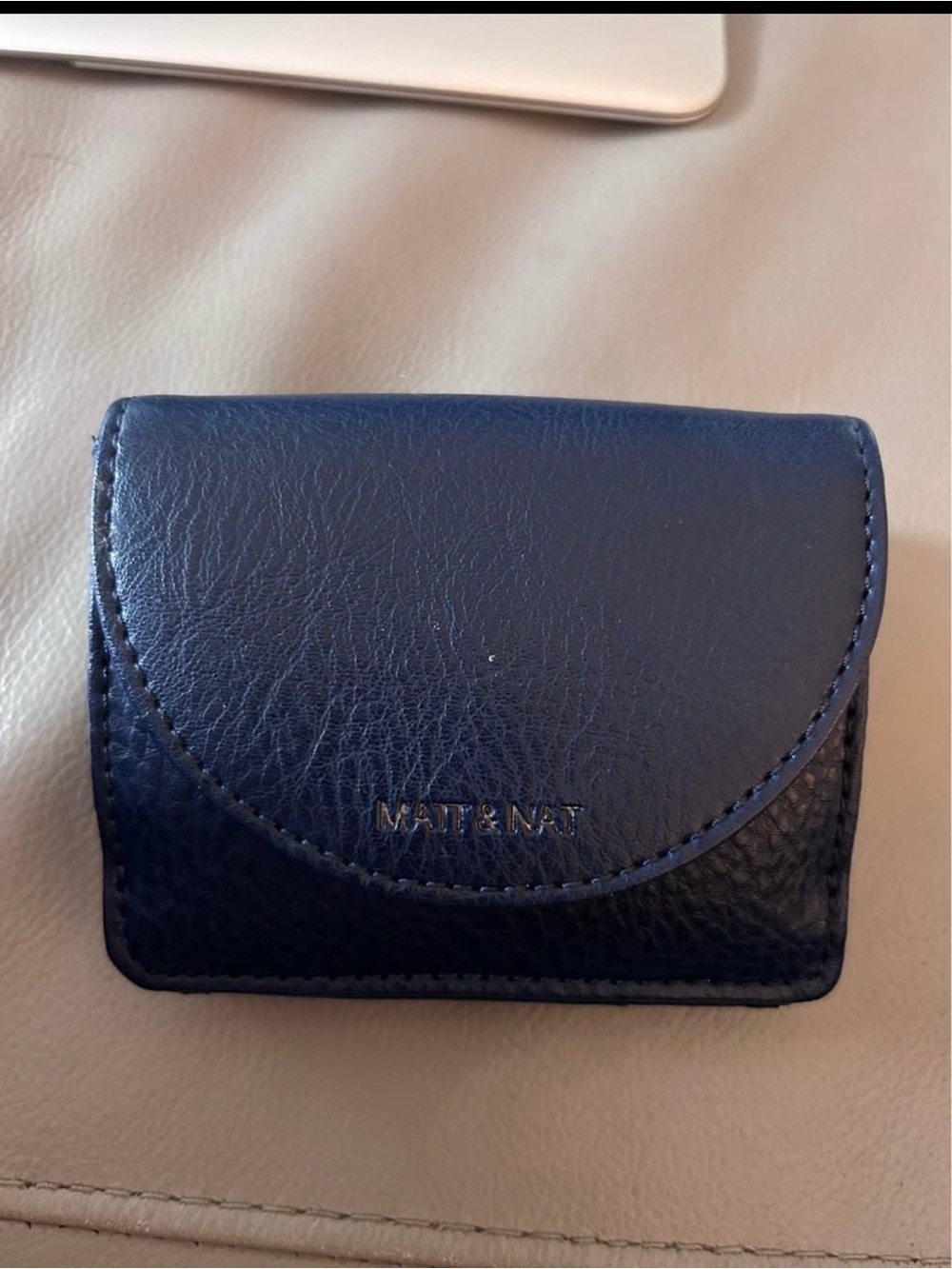 Matt & Nat Deep Navy Foldover Card Wallet